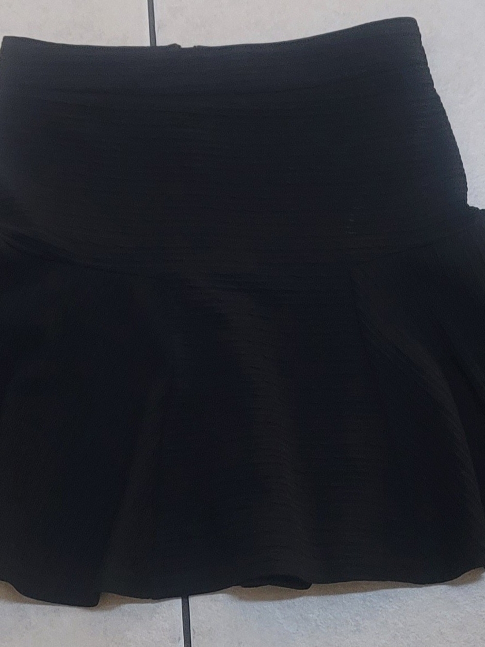 Topshop Black Circle Skater Skirt